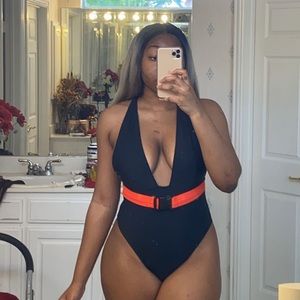 Black One Piece Swimsuit